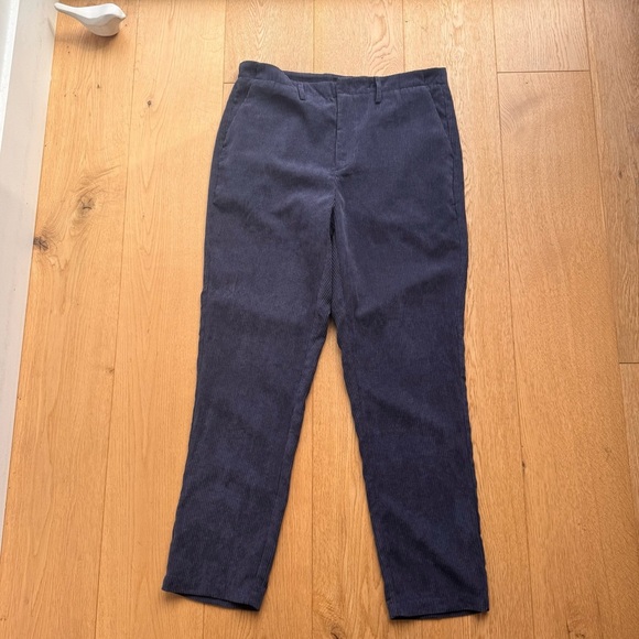 OAK + FORT STRAIGHT LEG BLUE CORDUROY PANTS - 31 - Picture 5 of 15